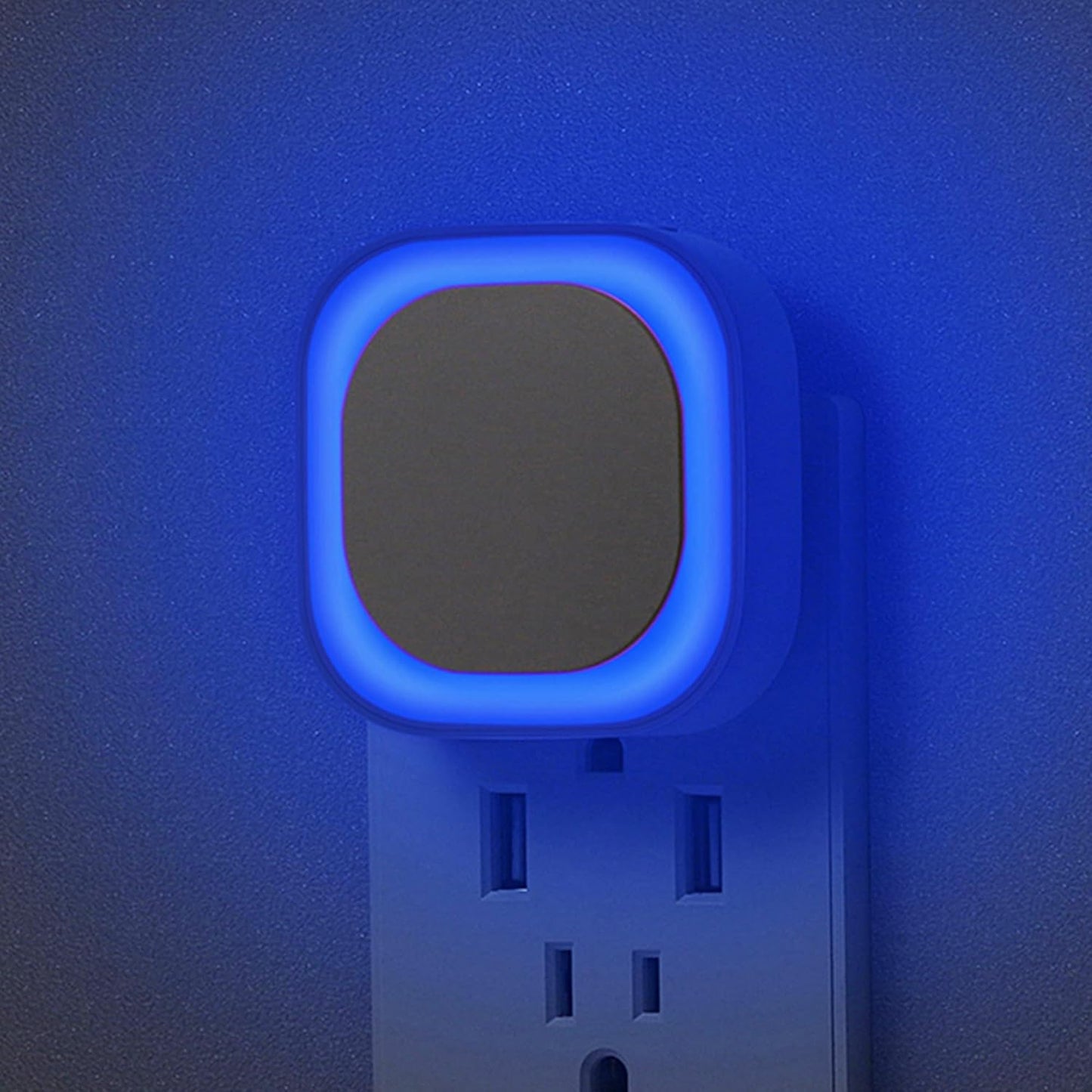 YUNLEX 2 Pack Red Night Light with Dusk to Dawn Sensor, Eye-Care Reflected Glow, 0% Blue Light True Red LED, 3-Level Brightness, Auto On/Off, Plug-in Nightlight for Sleep, Kids, Bedroom, Bathroom