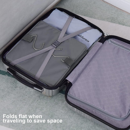 GRANNY SAYS 3-Shelf Hanging Closet Organizer and Storage, Collapsible Hanging Closet Shelves, Hanging Organizer for Closet & RV, Gray, 29 ½" H X 12" W X 12" D, 1-Pack