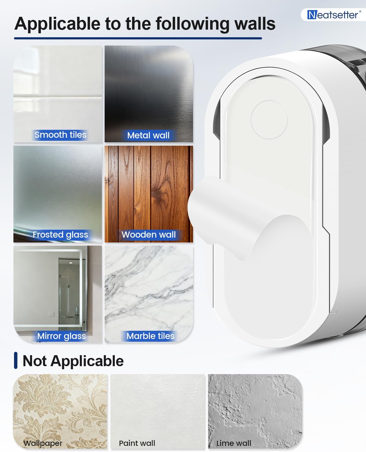 Toothbrush Holder with Auto-Close Cover – Waterproof, Dust-Proof Tooth Brush Hanger Rack for Electric Toothbrushes, 3-Pack No Drill Wall-Mounted Toothbrushes Organizer - Grey