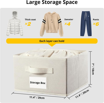 BrilliantJo 2 Pack Hanging Closet Organizer, 5 Shelves Hanging Storage with 6 Side Pockets for Clothes Shoes, 43"x12"x12"(Black)