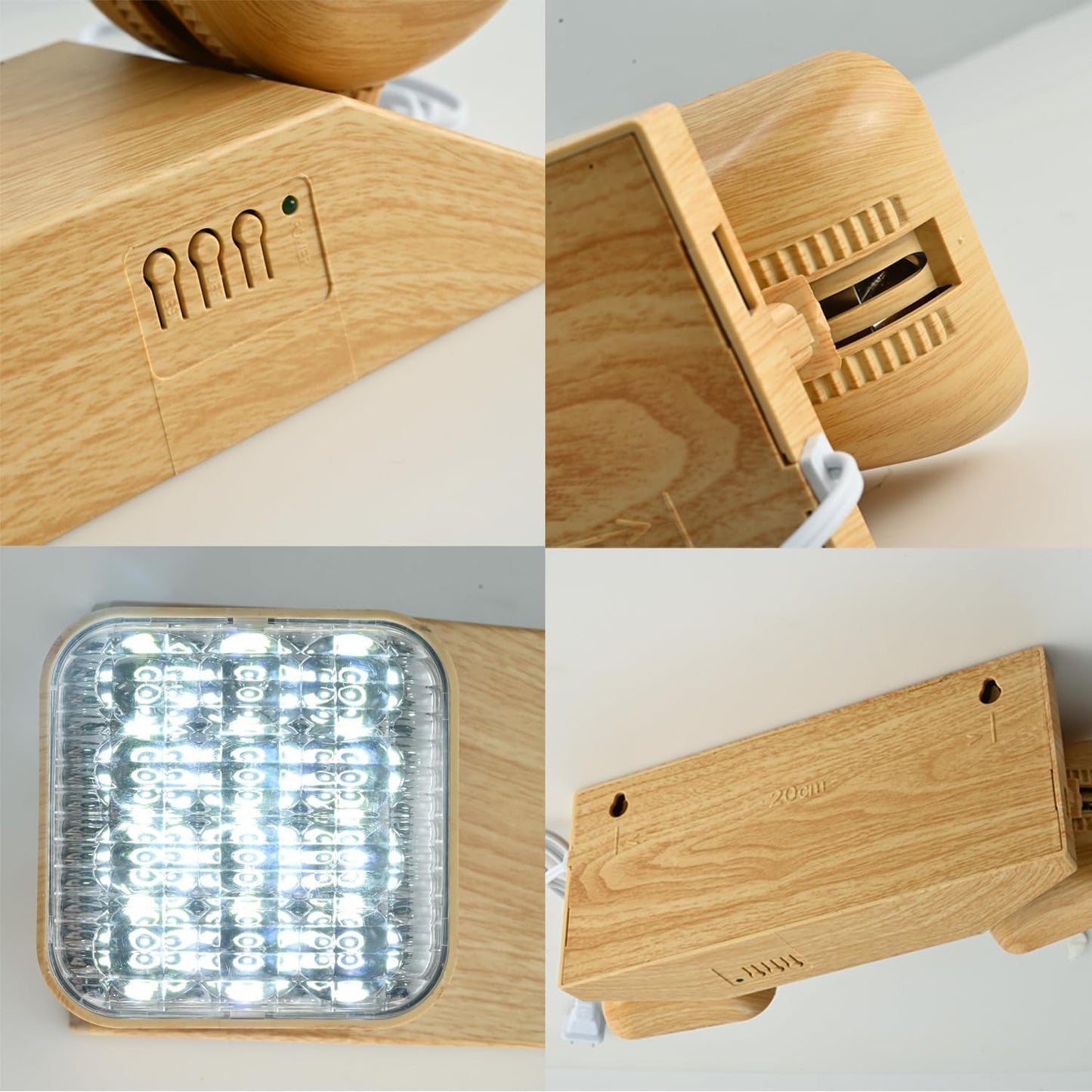 Plug in Emergency Lights for Business Home Power Failure 4Hours 300lm LED Commercial Emergency Light Fixtures with Battery Backup Rechargeable Adjustable Two Heads AC85-277V