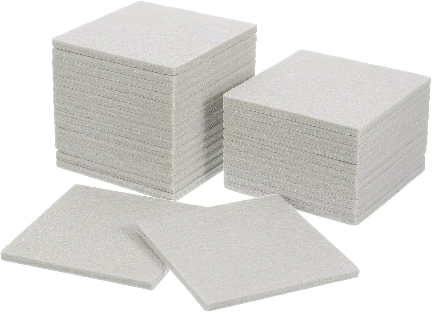 uxcell Furniture Pads, 24Pcs 1.5" - Square Self Adhesive Felt Furniture Pads, Floor Protectors for Furniture Feet Chairs Legs Hardwood Floors (Black)