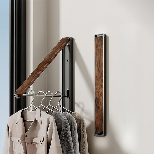 Wall Mounted Drying Rack, Retractable & Foldable Clothes Hanger for Laundry Room Organization, Hanger Dryer Rack Space Saving Closet Organizer (1)