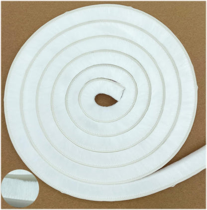 Self-Adhesive Pile Weather Stripping Seal for Sliding Windows and Door Frames, 16.5ft x 11/32 inch, Grey