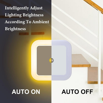 Tuanse 48 Pack LED Night Lights Plug into Wall Smart Sensor Sensor Automatic Night Lamp Nightlights Accessories for Bedroom Bathroom Toilet Stairs Kitchen Hallway(White)