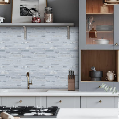 Midcard 10 Sheets Peel and Stick Backsplash PVC Wall Tile,for Kitchen Backsplash