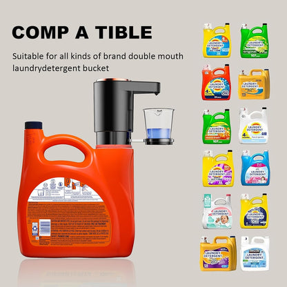 Electric Detergent Dispenser,Automatic Laundry Detergent Dispenser,Wireless Electric Detergent Pump,Quickly Resolve Burdens in Laundry Room Organization