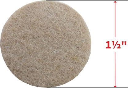 Felt So Good 8803E Self Adhesive Felt Furniture Pads 2", Beige, 48 Pack