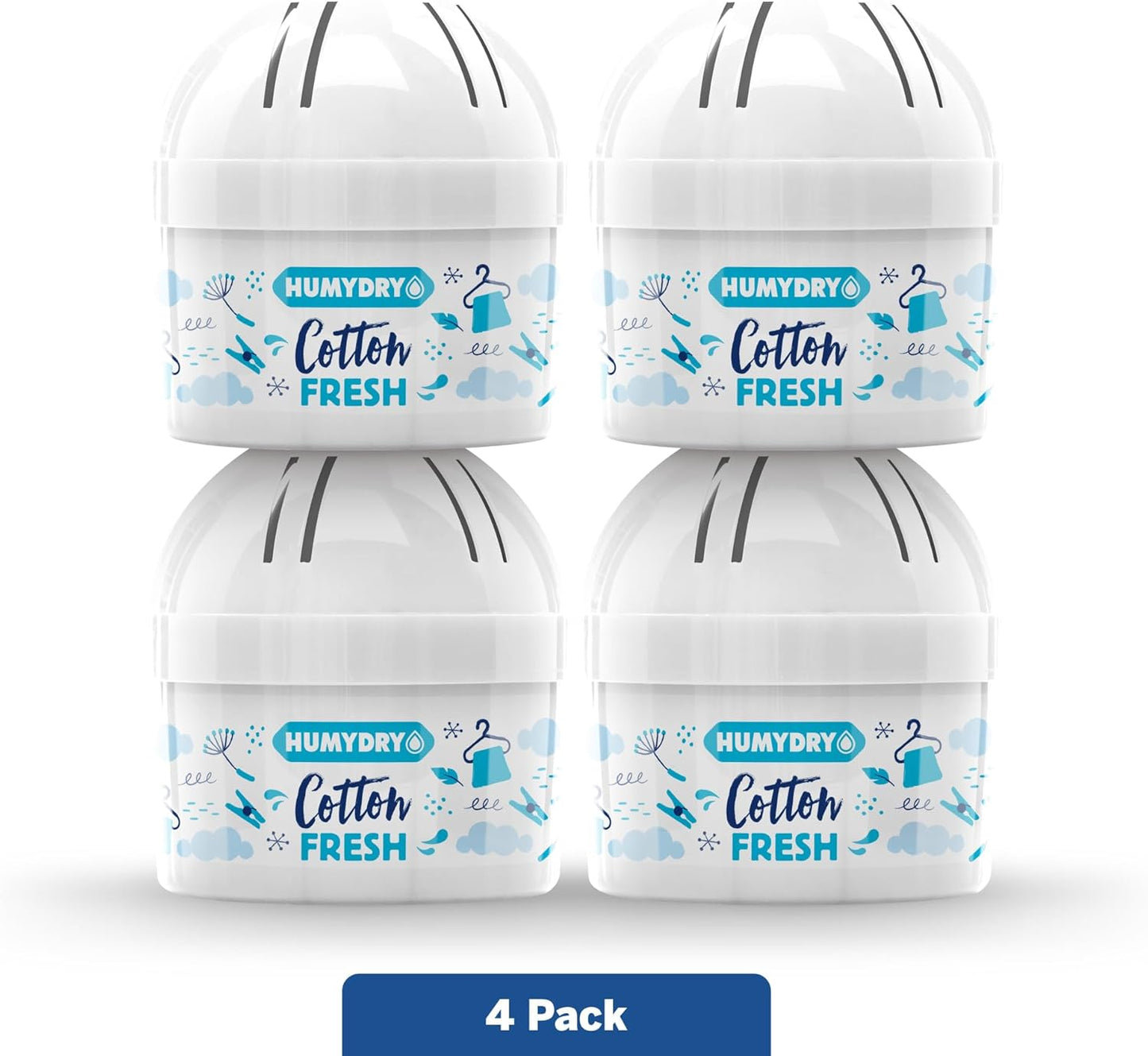 HUMYDRY Moisture Absorber Device, Mini Pack of 12 2.6oz, Up to 500 Days of Moisture and Humidity Control, Fights Summer Humidity, Green Apple Air Freshener, Small Space Dehumidifier, Non Electric