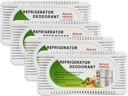 Refrigerator Deodorizer (6 Pack)-Fridge and Freezer Odor Eliminator,Natural Activated Charcoal Refrigerator Fight Odors