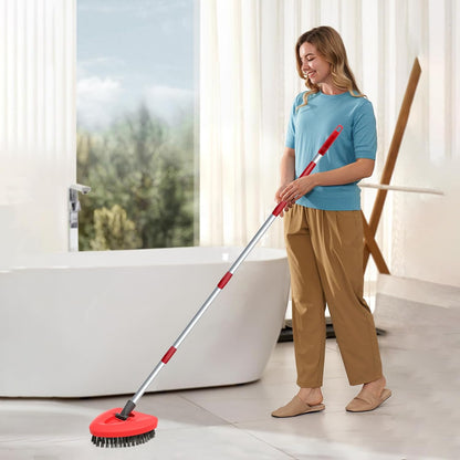 Fatmass 2 Pack Upgraded Spin Mop Replace Scrub Mop Brush Compatible with O Cedar 2 Tank RinseClean, Great for Kitchen, Deck, Bathroom and Shower Floor Scrubber