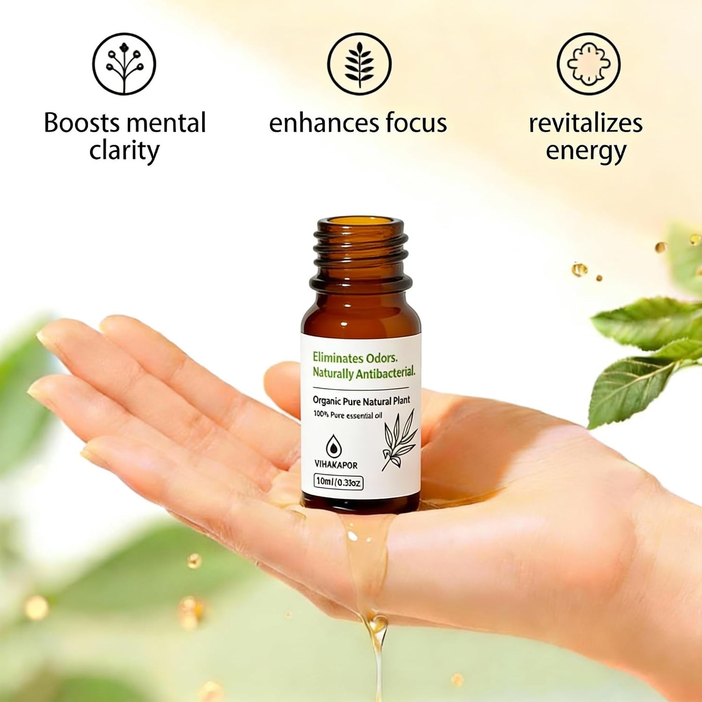 Deodorizing Essential Oil Blend,Essential Oil Toilet Spray Drops Bathroom Odor Eliminator Spray Alternative Toilet Deodorizer Trash Can Deodorizer Before You Go Plant-Based 6-Pack (10 ml Each)