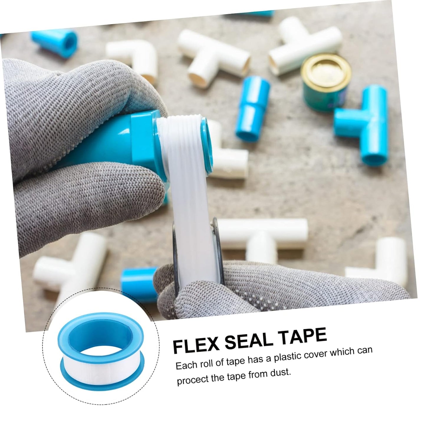 30pcs Thread Sealant Tape PTFE Leakproof Seal Tape for Plumbing Thread Sealant Mastic