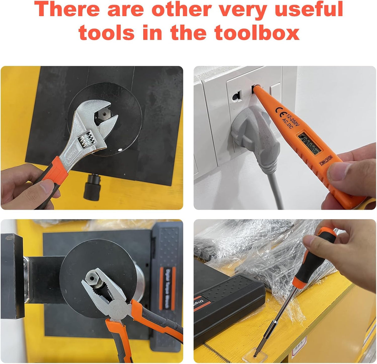 Tool Kit Basic Home Repair Tool Set,General Household Tool Kit with Plastic Tool box,Perfect for Outdoor working,Office & College Dorm.Tools mainly include hand saw,wrench,hammer,Screwdriver