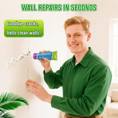 Jetmore 12 Pcs Drywall Repair Kit, 3 × 3.5 oz (100g Each) Spackle, Wall Repair Paste, Wall Putty, Wall Hole Filler with Putty Knife & Sanding Pad for Nail Holes, Cracks, Dents, Wall Mending Agent