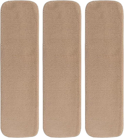 Comfy Collection Stair Tread Treads Indoor Skid Slip Resistant Carpet Stair Tread Treads Machine Washable 8 ½ inch x 30 inch (1 Piece, Beige)