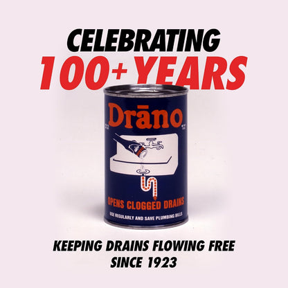 Drano EarlyAction Foamer, Drain Clog Remover & Cleaner, Unclogs Hair, Grease, Soap & Slow Drains, Removes Sources of Odor, Safe for Septic, Pipes, Garbage Disposals, Showers & Sinks, 17 Fl Oz