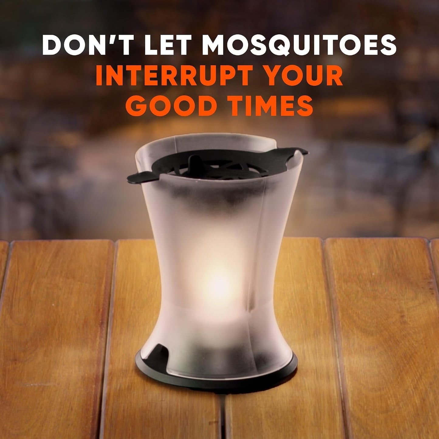 OFF! Refillable Mosquito Lamp, Repels Mosquitoes up to 10 x 10 feet, Protection for up to 6 Hours, 1 Count