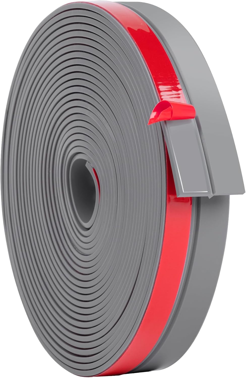 ToLanbbt Weather Stripping Silicone Door Seal Strip 2 in x 20 ft Door Draft Stopper Self Adhesive Door Draft Tape, Side & Bottom Gaps Insulation Strip for Glass Shower Door Sliding Door Window, Black