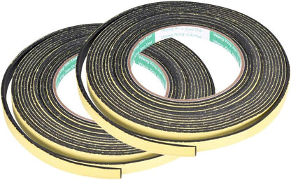 uxcell Sealing Foam Tape 5mm Wide 3mm Thick 4m/13ft Long, Self Adhesive Weather Strip for Window Door Insulation, Pack of 2
