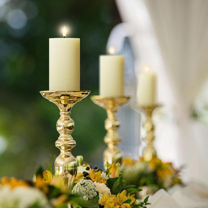 JOIONE Flameless Pillar Candles with Remote, 3 Pack Battery Operated Real Wax LED Candles, LED Candle that Perfect for Home Decorations Fireplace Table, White