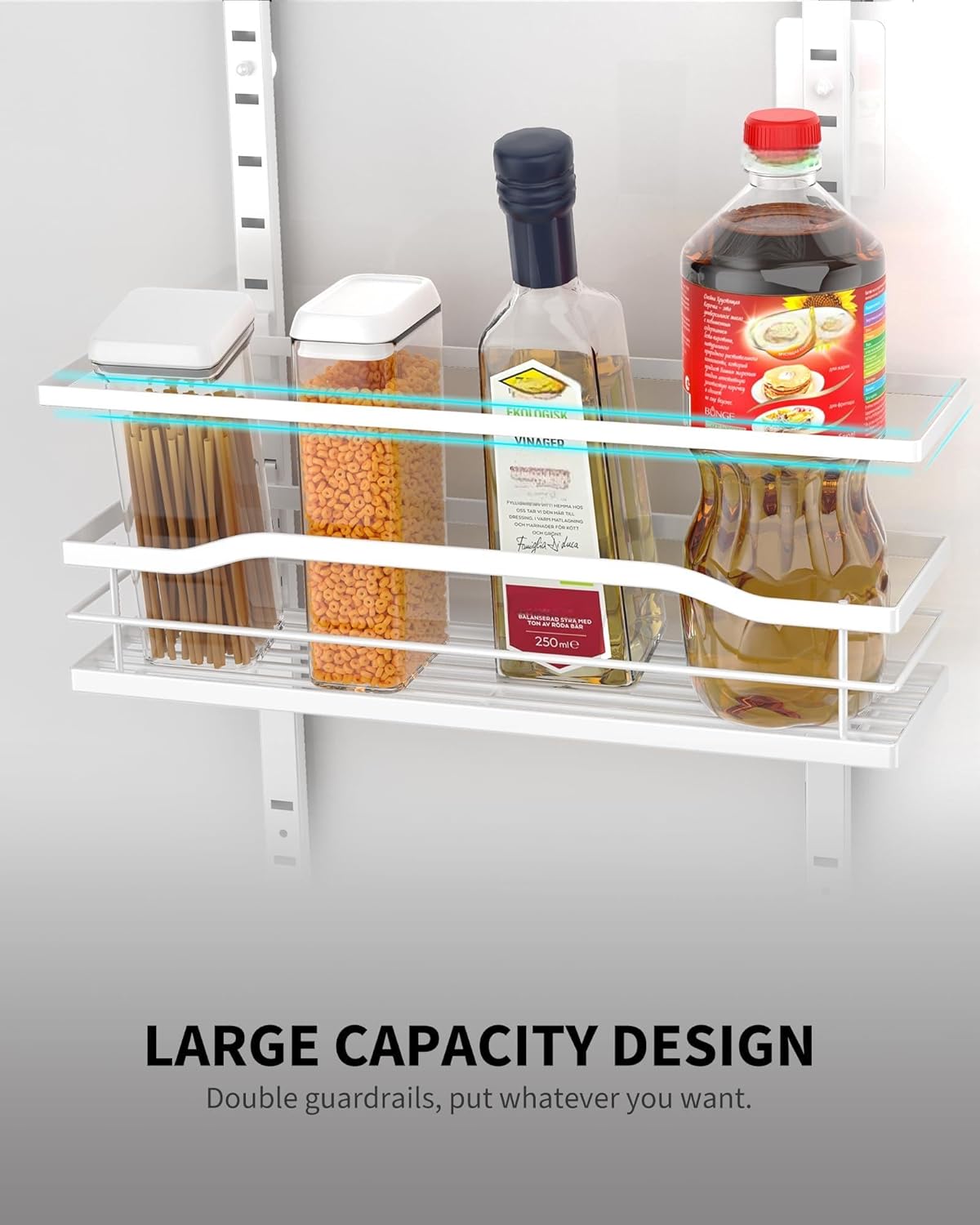 Moforoco White 9-Tier Over The Door Pantry Organizer, Pantry Organization And Storage, Metal Hanging Spice Rack Shelves Door, Home & Kitchen Essentials, Laundry Room Bathroom Organization