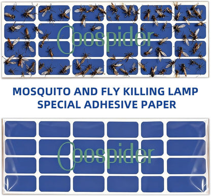 2 Pack UV Fruit Fly & Gnat Trap Indoor, Fungus Gnat Trap for Houseplants, Wall-Mounted Fly Light Trap with 10 Sticky Glue Boards, Quiet No-Zap Bug Catcher for Kitchen, Living Room, Bedroom