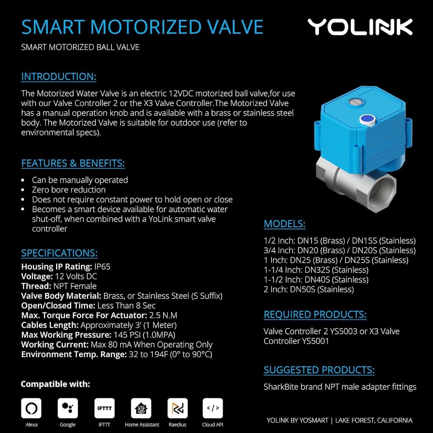 YoLink FlowSmart NSF Water Meter, Smart Water Usage Monitor and Water Leak Detection: 0.5 Inch Advanced Smart Home Water Meter, Hub Included