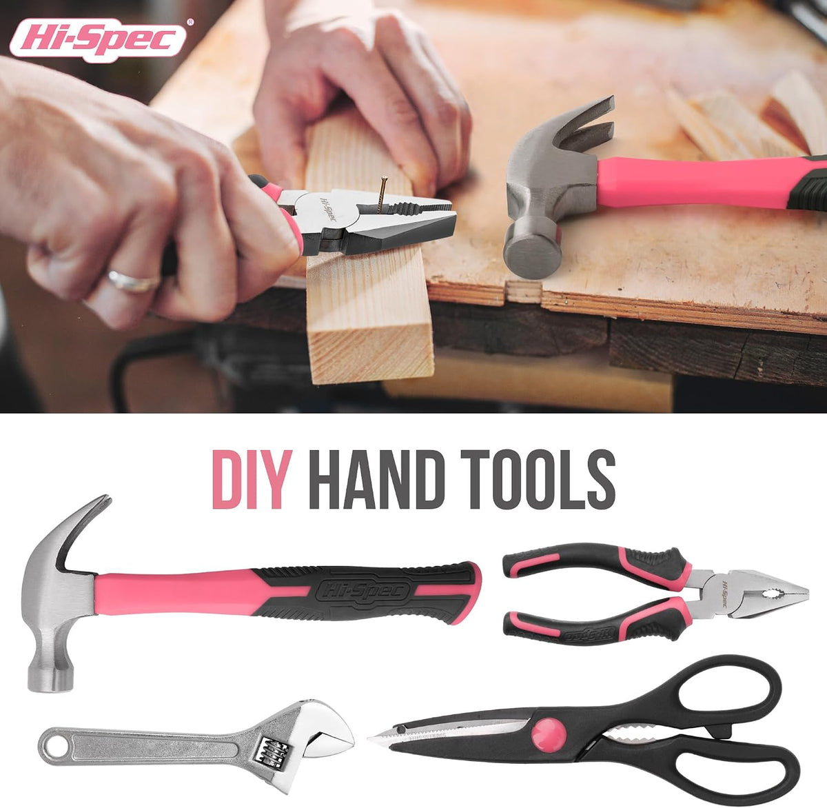 Hi-Spec Small Tool Kit Compact Set for Home and Office DIY, Green Mini Tool Box for Basic Household Repairs, Starter Toolkit in a Portable Toolbox Case.