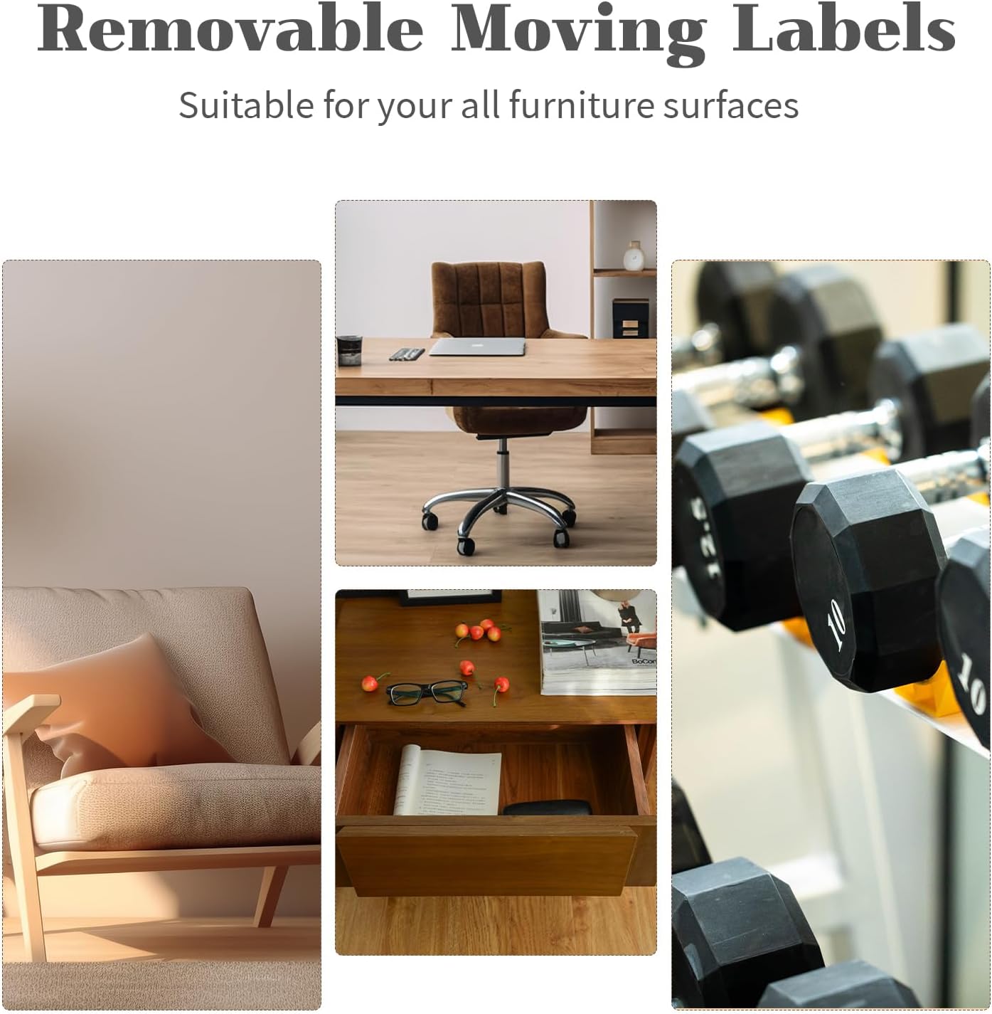 Ououstate 300 Count 2” x 3’’ Removable Home Moving Box Packing Labels for 1/2/3/4 Bedroom Rooms, 9 Designs Waterproof Color-Coded Moving Stickers Including Fragile 、Heavy and Blank Labels