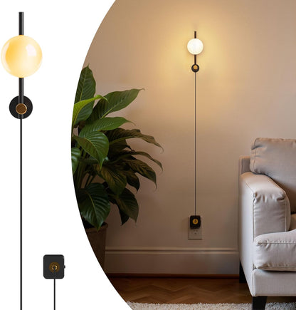 L LOHAS LED Night Light with Motion Sensor & Dusk to Dawn Sensor, Night Lights Plug into Wall with 30-100lm Adjustable Brightness, Motion Activated Night Light, 3000K Soft White, 2 Pack