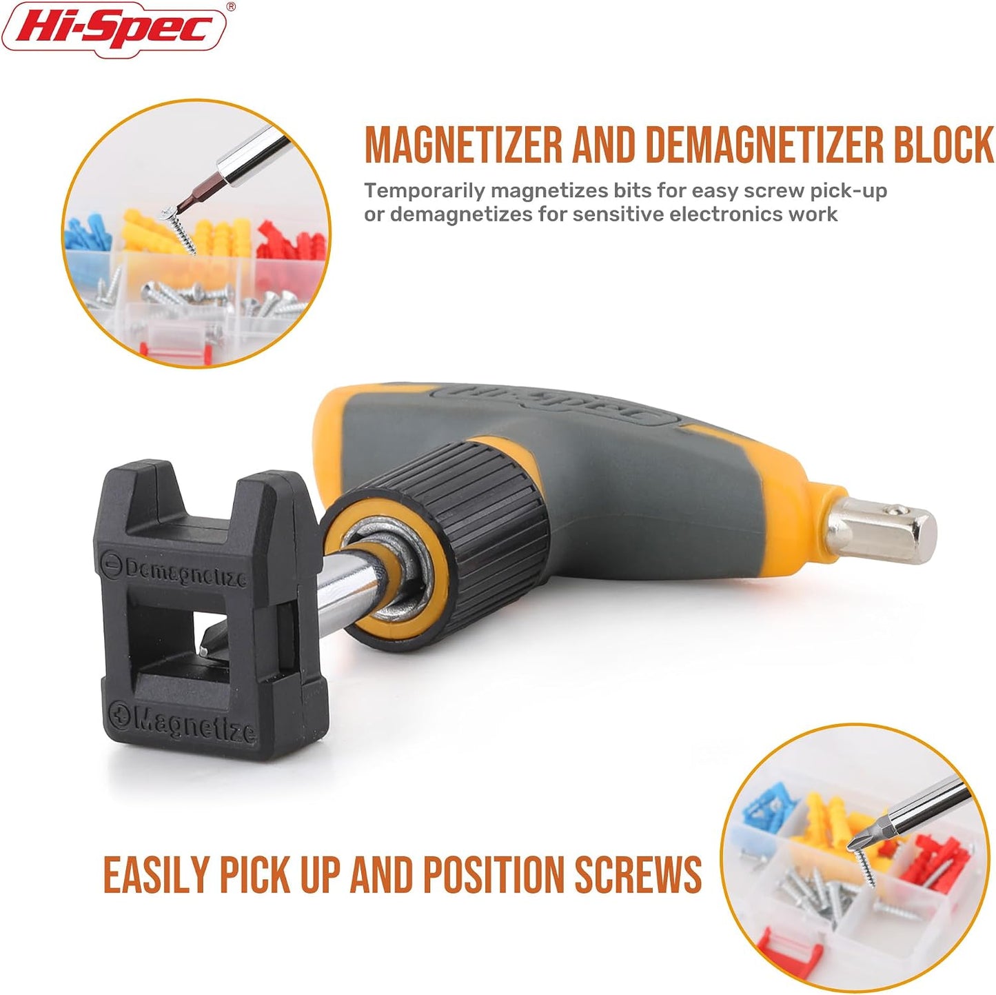 Hi-Spec Tool Kit Yellow 20pc. Small Tool Kit for Home DIY & Office Repairs. Compact and Lightweight Essential Tools in a Portable Book-Sized case.