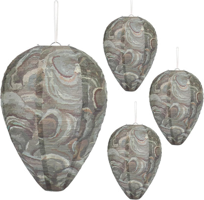 4 Pack Wasp Nest Decoy Hanging Wasp Nest Stay Away from Wasps Hornets Yellow Jackets
