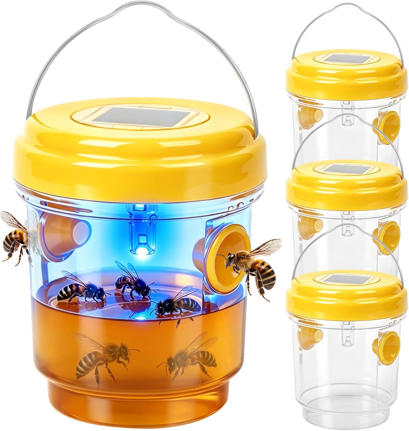 4Pcs Wasp Traps Outdoor Hanging