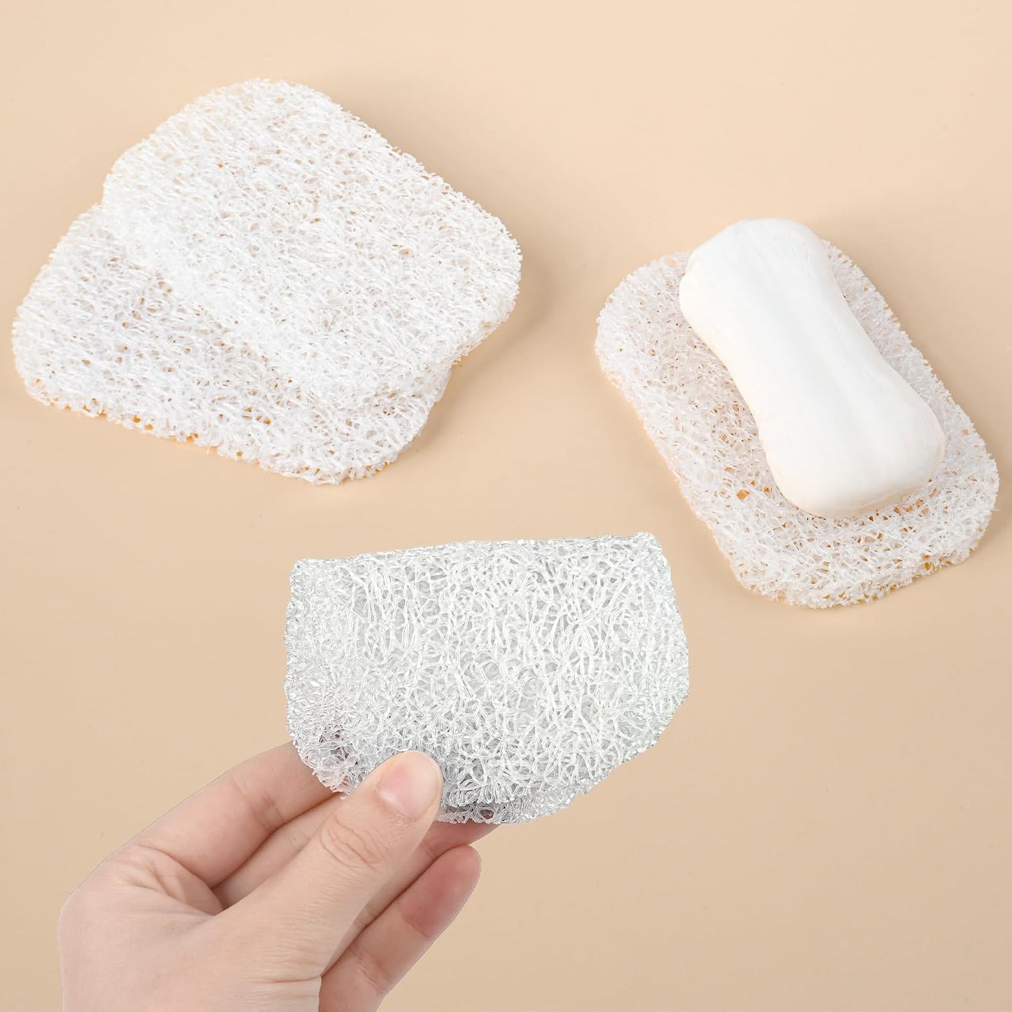 Yadream 4 Pack Gray BPA-Free Soap Savers Pads, Non-Slip Soap Holder, Self-Draining Soap Bars Holder, Suitable for Kitchen Bathroom Shower Travel Hotel