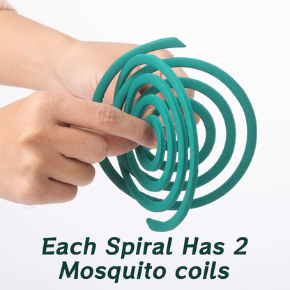 30Pack Mosquito Repellent Coils - Mosquito Repellent Outdoor Patio with 5-7 Hour Protection Covers 12ft, Mosquito Bits Safe & Effective for Yard, Patio, Camping, Garden, Deck & BBQ Areas