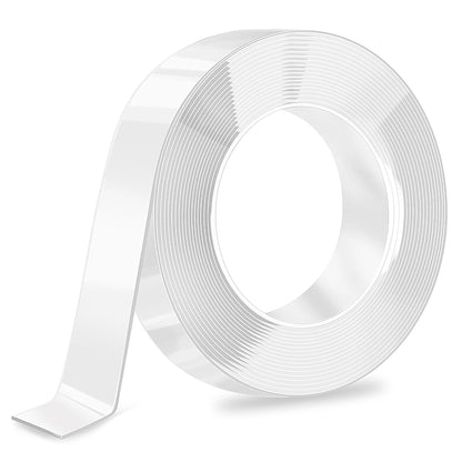 Nano Strong Mounting Adhesive Tape Double Sided Tape Heavy Duty Removable Clear Two Sided Double Stick Wall Tape 1/2in*10ft