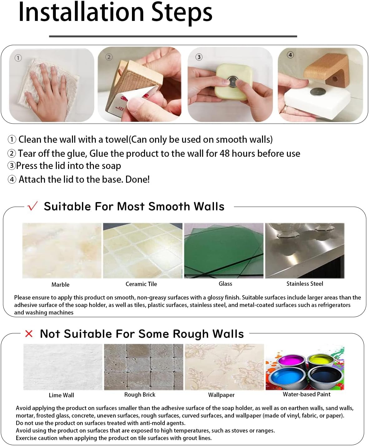 2Pcs Magnetic Soap Savers for Bar Soap, Stainless Steel Soap Holder for Shower Wall and Kitchen/Bathroom, Easy Clean, Self-Draining (Silver)
