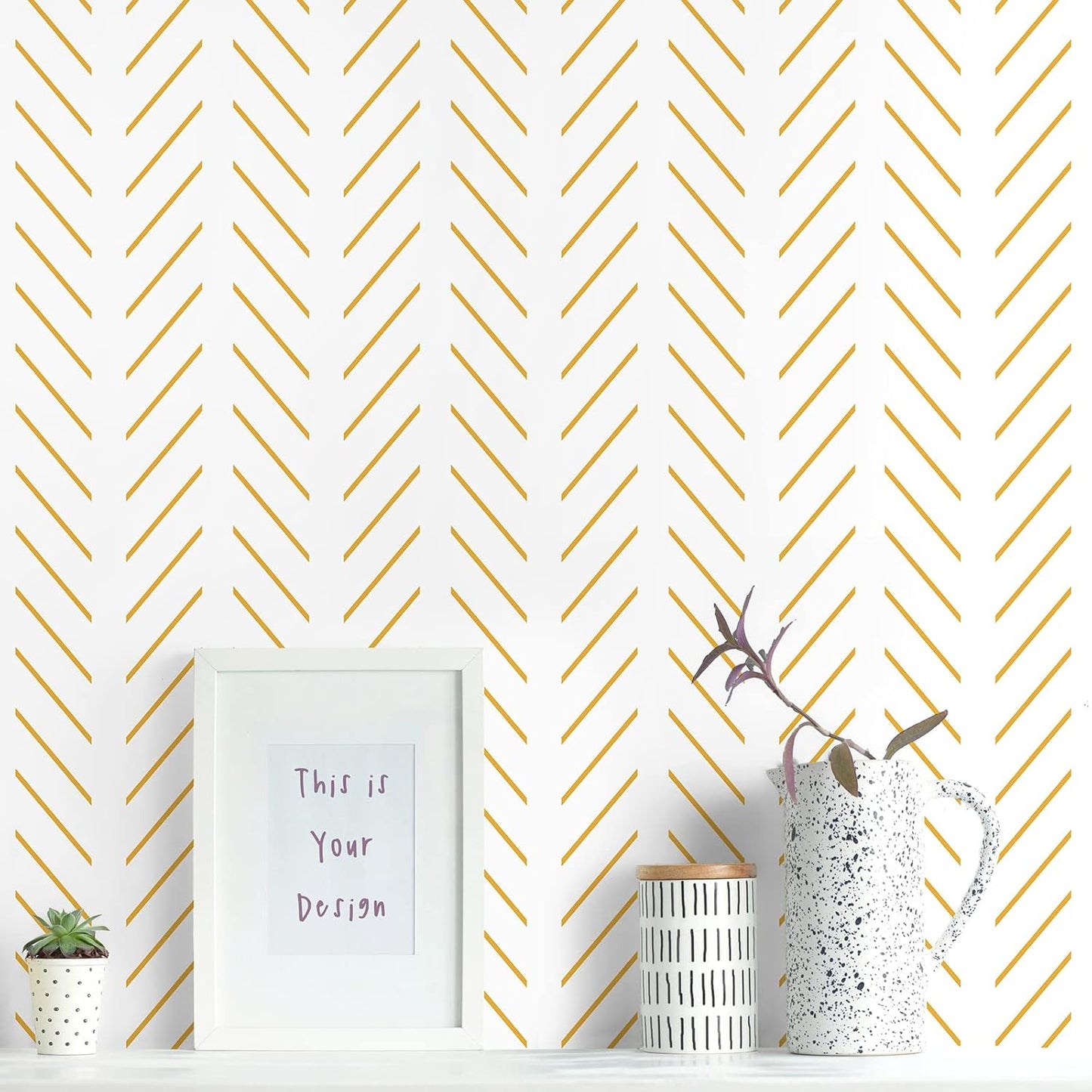 Erfoni Black and White Peel and Stick Wallpaper Modern Herringbone Contact Paper Bathroom 17.7inch x 118.1inch Geometric Removable Wallpaper Peel and Stick Self Adhesive Contact Paper for Accent Wall