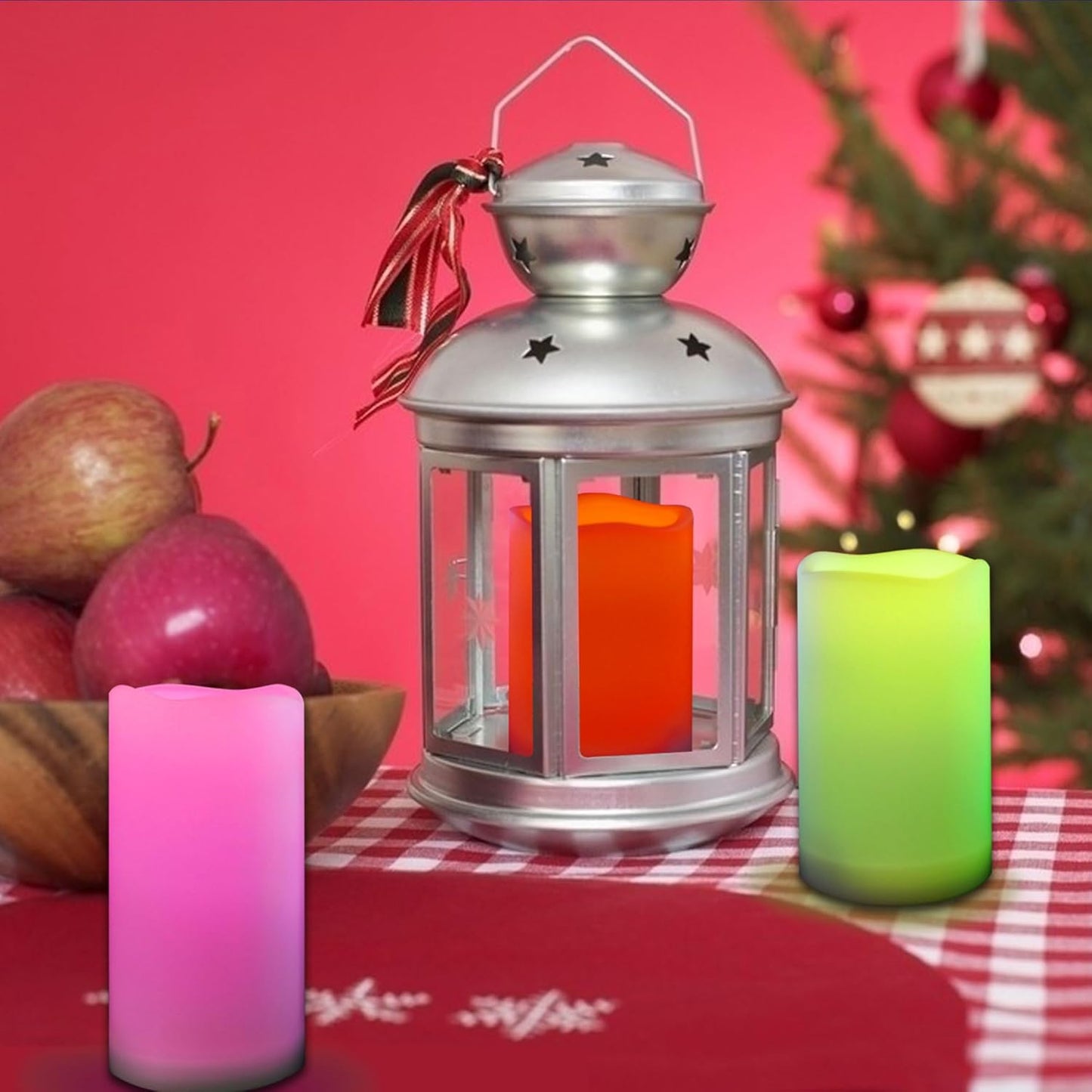 CANDLE CHOICE Waterproof Outdoor Battery Operated Flameless Candles with Remote Timer Plastic Flickering Fake Electric LED Pillars for Lantern Garden Wedding Christmas Decorations 3x4 Inches 3 PCS