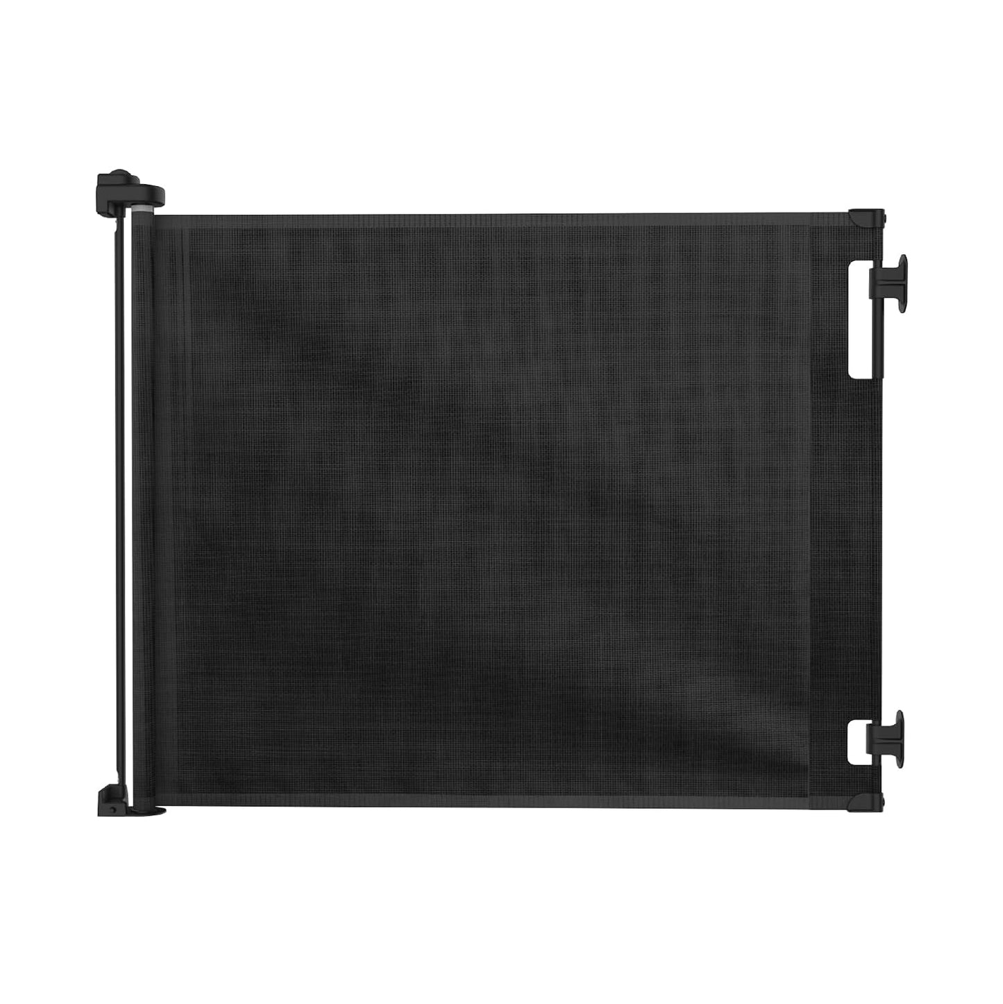 Retractable Baby Gate Perma Child Safety 33" Tall x 55” Wide, Mesh, for Stairs, Doorways, Dogs, Pets, Indoor, Outdoor, One-Handed Operation, Locking, Easy Install, Hardware Mount, White