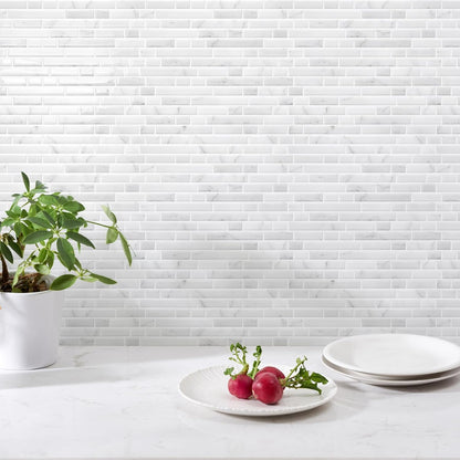 STICKGOO Peel and Stick Backsplash - 10 Sheets of 12”×12” - 3D Self Adhesive Peel and Stick Tile Backsplash for Kitchen & Bathroom