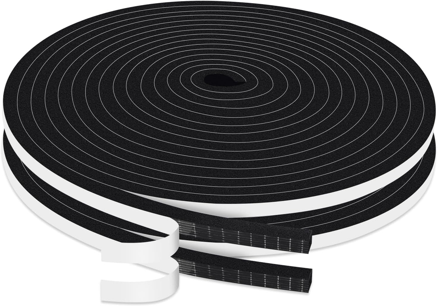 Strong Adhesive Weather Stripping, High Density Weatherproof Weather Stripping Door Seal Strip for Sliding Door, Windows,Noise-Reduction Foam Sealing Strip, White(1/2 in x 1/4 in x 13Ft) - Colors B