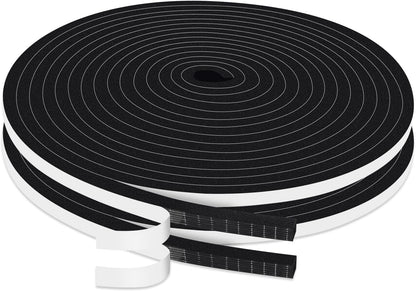 Strong Adhesive Weather Stripping, High Density Weatherproof Weather Stripping Door Seal Strip for Sliding Door, Windows,Noise-Reduction Foam Sealing Strip, White(1/2 in x 1/4 in x 13Ft) - Colors B