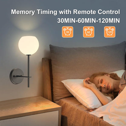 Brass Battery Operated Wall Sconces Set of 2, Rechargeable Wireless Wall Lights with Milky White Frosted Glass, 12 RGB and 3CCT Dimmable, Wall Lamps with Remote for Bedroom Living Room Hallway