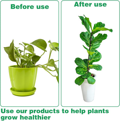 10pcs Green Plant Support Stakes with 15pcs Clips, Bendable Stakes for Tall Plants, Indoor & Outdoor Use