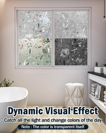 Lovepea Pure Frosted Glass Window Privacy Film 24 Hour Two Way Privacy, Removable, Static Cling, Ideal for Privacy scenarios Such as Home Office Doors and Windows (17.5 x 78.7 Inch)