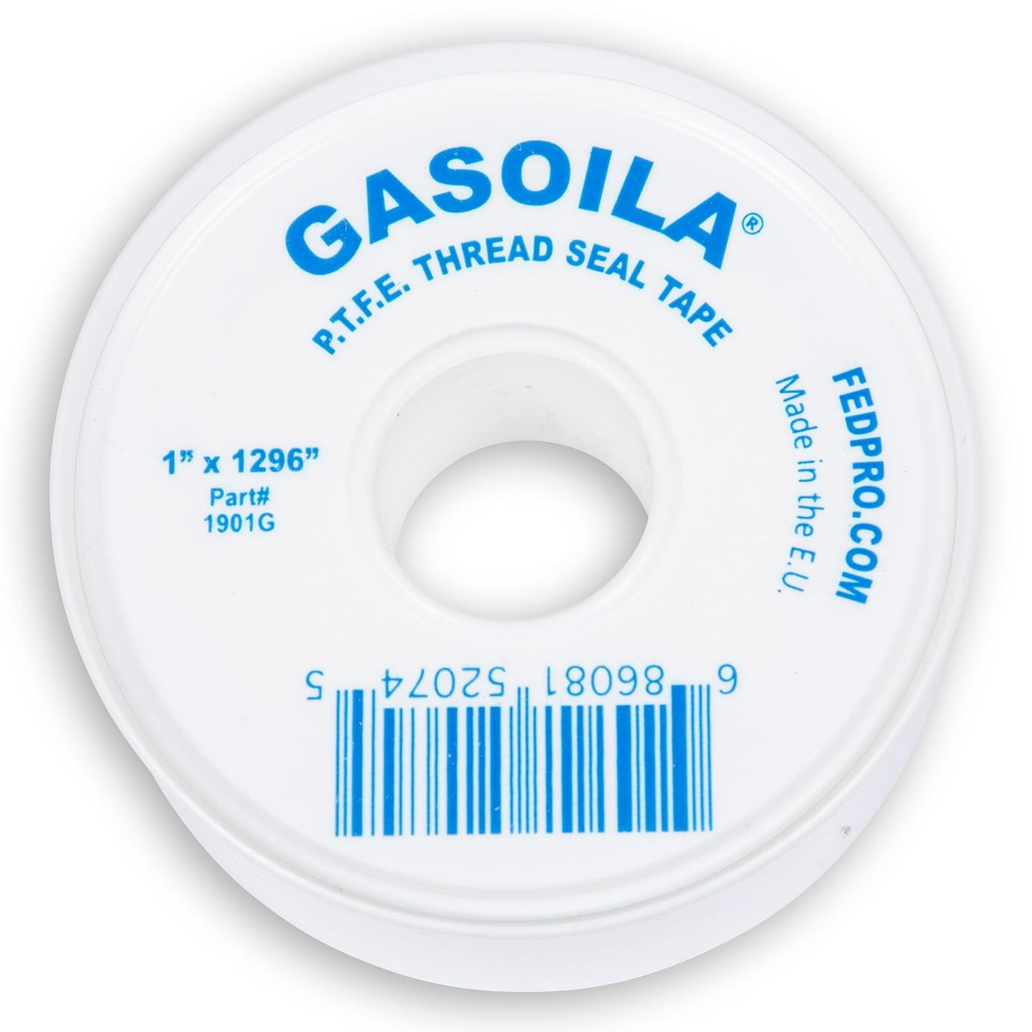 Gasoila PTFE Thread Seal Tape – Professional-Grade, 3/4 Inch x 520 Inch, Low-Density Thread Tape for Plumbing and Water Pipes – Leak-Proof Seal, Non-Toxic