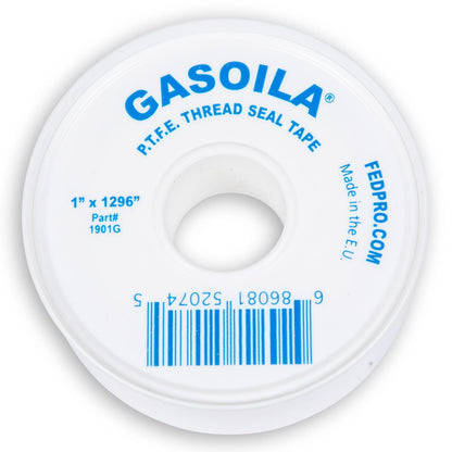 Gasoila PTFE Thread Seal Tape – Professional-Grade, 3/4 Inch x 520 Inch, Low-Density Thread Tape for Plumbing and Water Pipes – Leak-Proof Seal, Non-Toxic