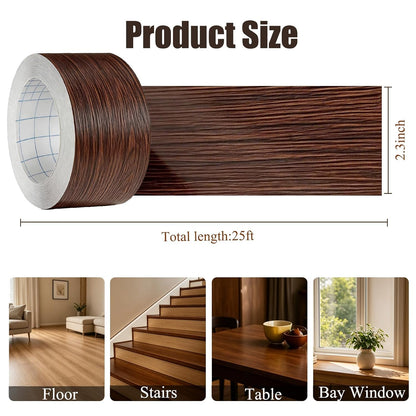 GSCIT Club Wood Grain Repair Tape, 2.4 inch X 15ft Self Adhesive Maple Grain Repair Patch for Tables, Chairs, Baseboards, Doors, Windows, Floors, Handicraft DIY. - Colors A